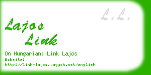 lajos link business card